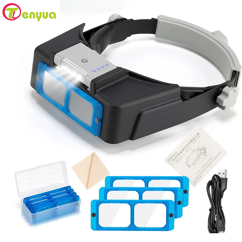 Night Vision Goggles Head Mounted - Magnifying Glasses Head Mounted Usb Charging