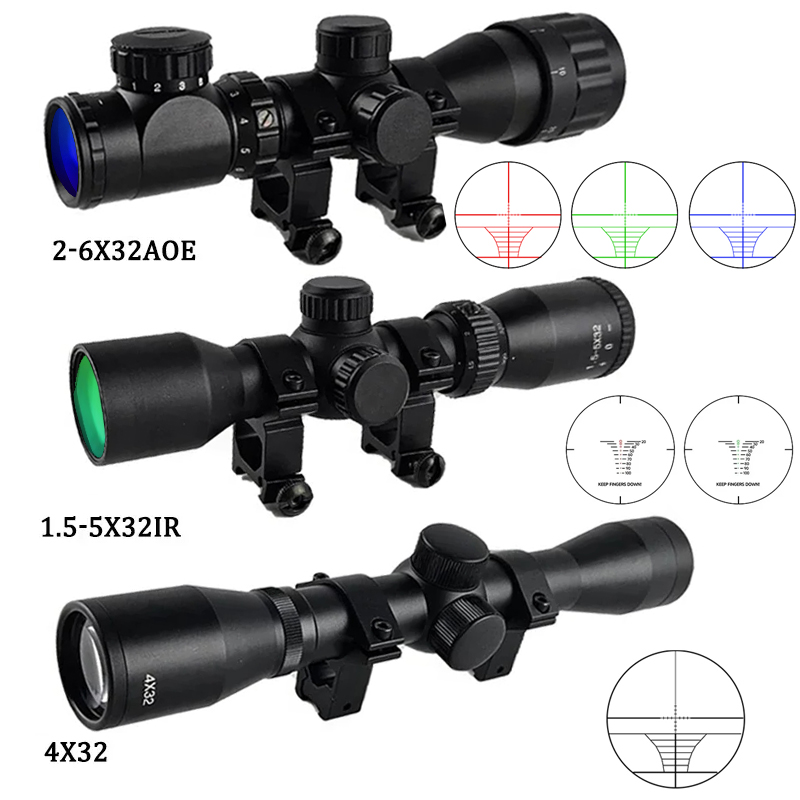 Night Vision Scope For Crossbow - 4x32 1.5-5x32IR 2-6X32AOE Tactical Scope Crossbow