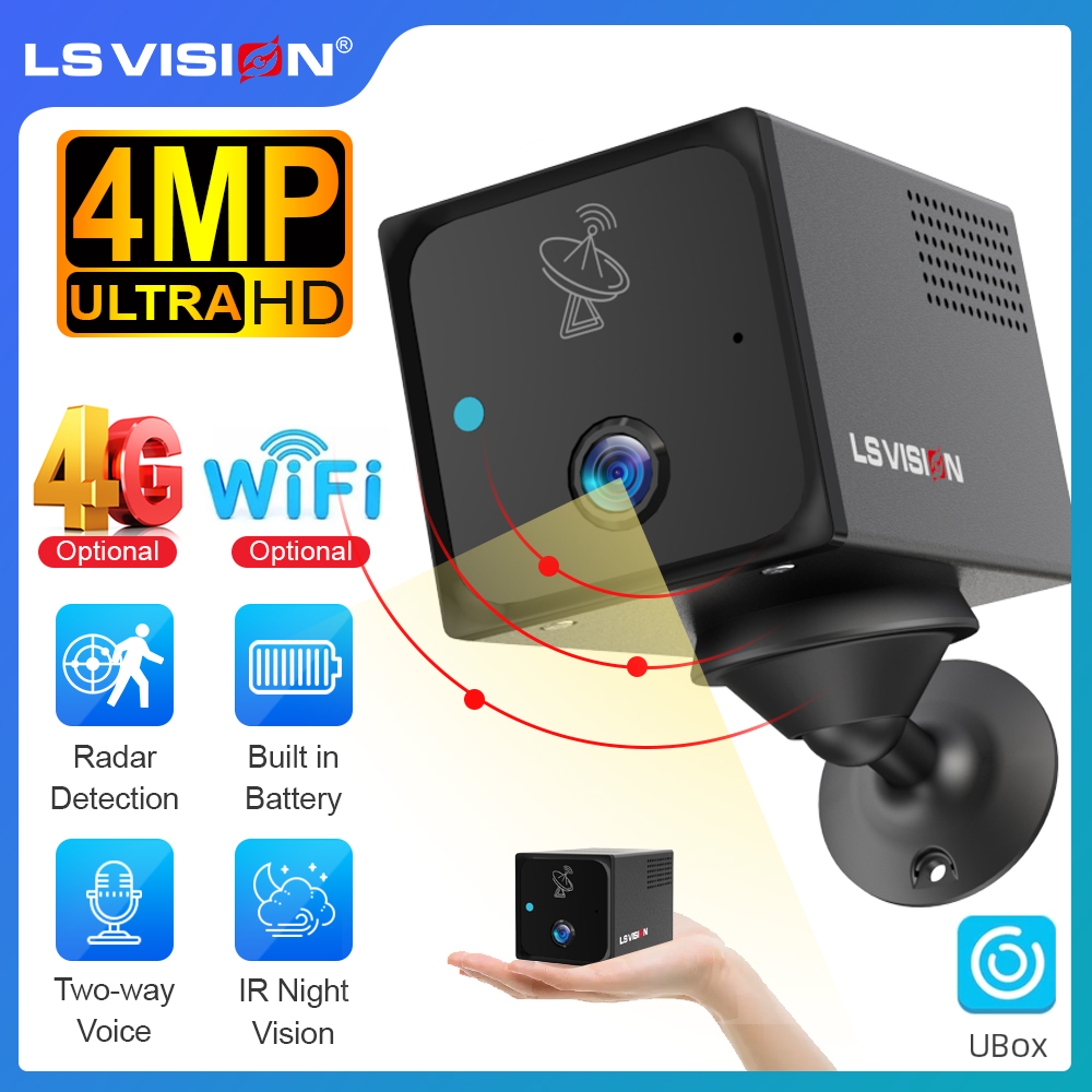 Night Vision Camera Wifi 4G - LS VISION 4MP 4G Mini Camera