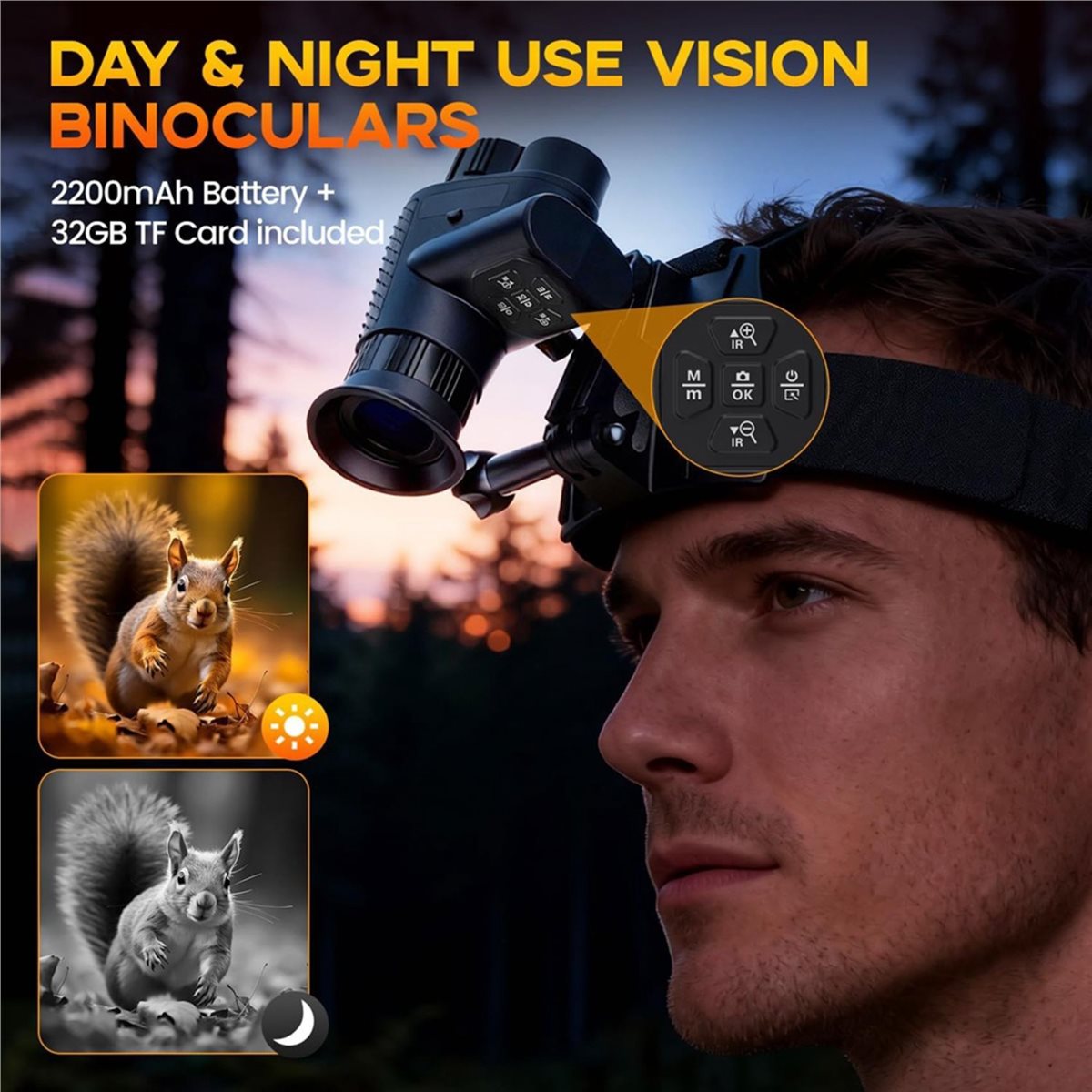 Night Vision Monocular 8X - Happy New- 4K Night Vision Monocular