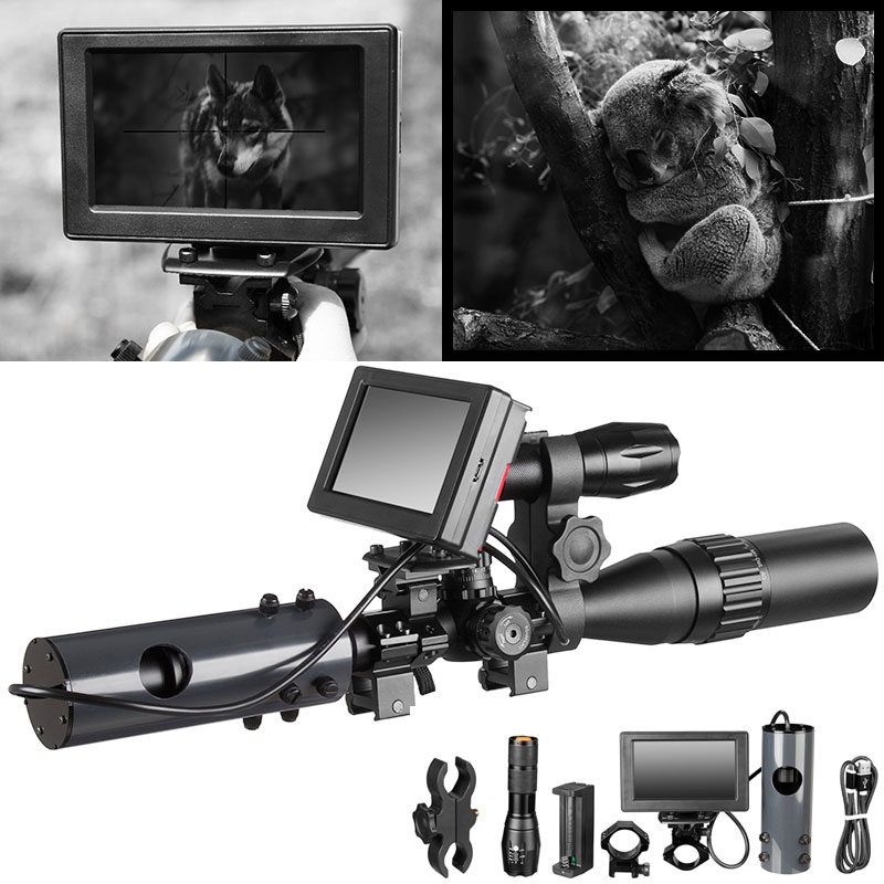 Night Vision Rifle Scope Ir 850Nm - 850nm Đèn LED Hồng Ngoại Hồng