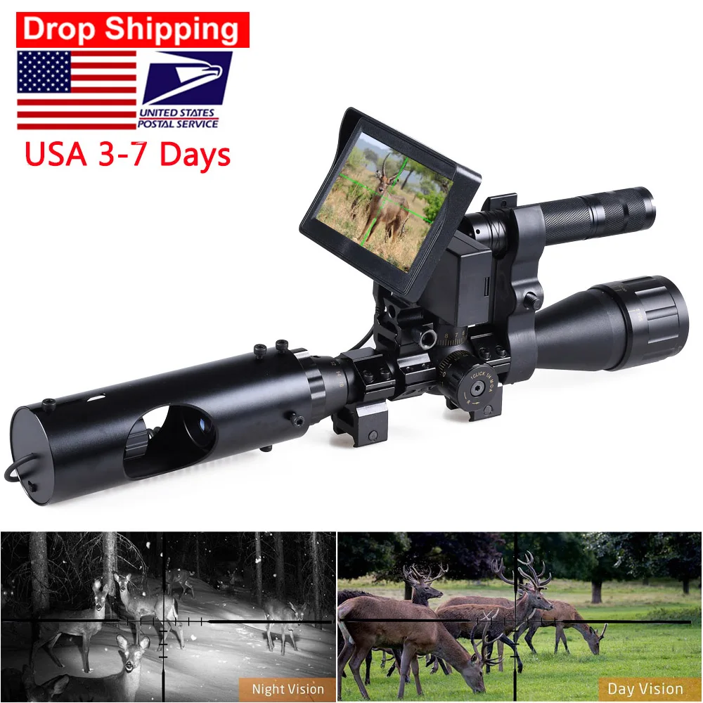 Night Vision Rifle Scope Ir 850Nm - Săn Bắn Riflescope Tầm Nhìn Ban