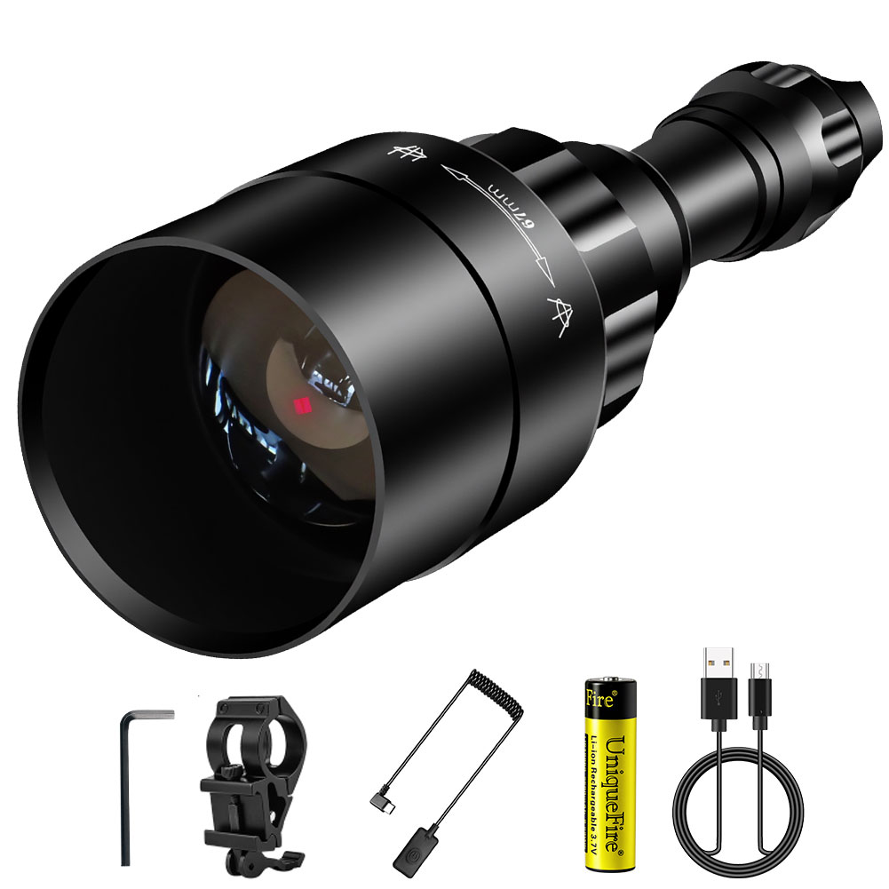 Ir Illuminator 850Nm Flashlight - Bộ đèn pin hồng ngoại LED