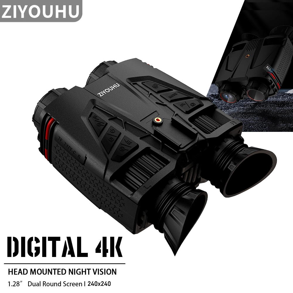 NVC800 4K UHD Infrared Head-Mo - đánh giá và giá Digital Night Vision Binoculars 4K