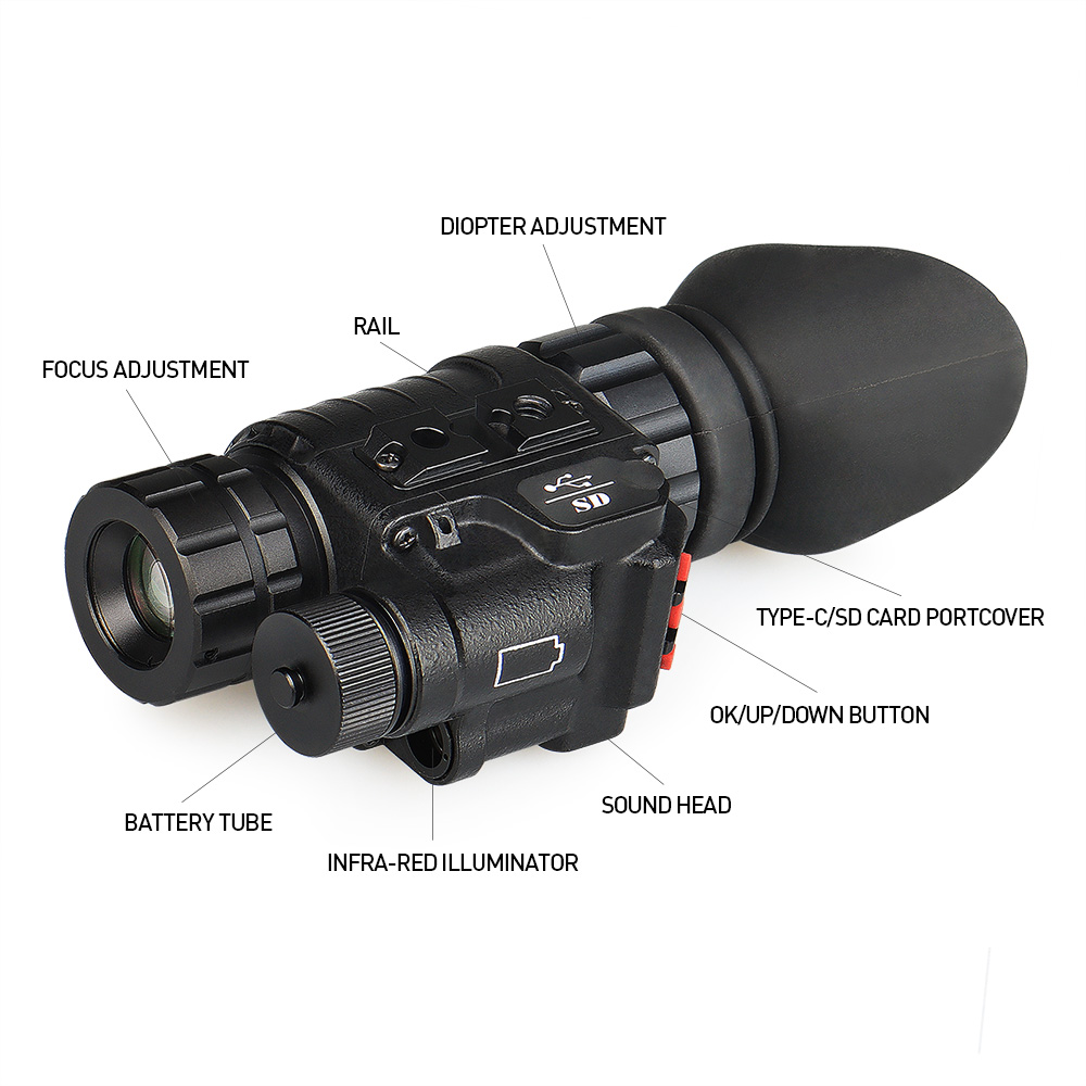 Hunting NVG Device  Night Visi - đánh giá và giá Night Vision Monocular 8X
