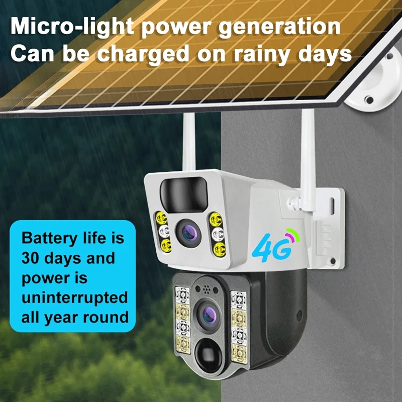 8PM Solar Camera 4K Dual Lens  - đánh giá và giá Night Vision Camera Wifi 4G