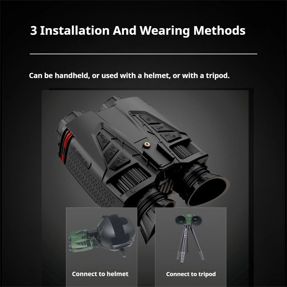NVC800 WIFI Head-Mounted Infra - đánh giá và giá Digital Night Vision Binoculars 4K