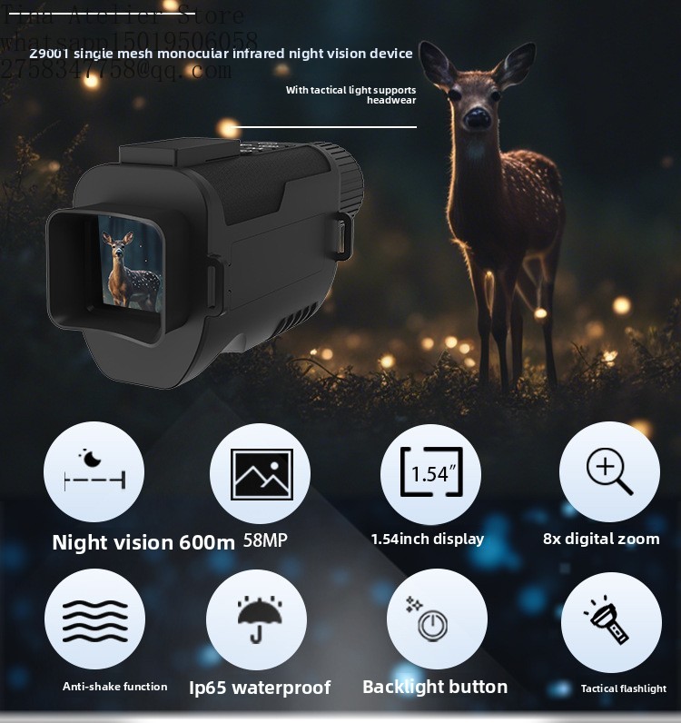 Z9001  Thermal Scope Thermal M - đánh giá và giá Night Vision Monocular 8X