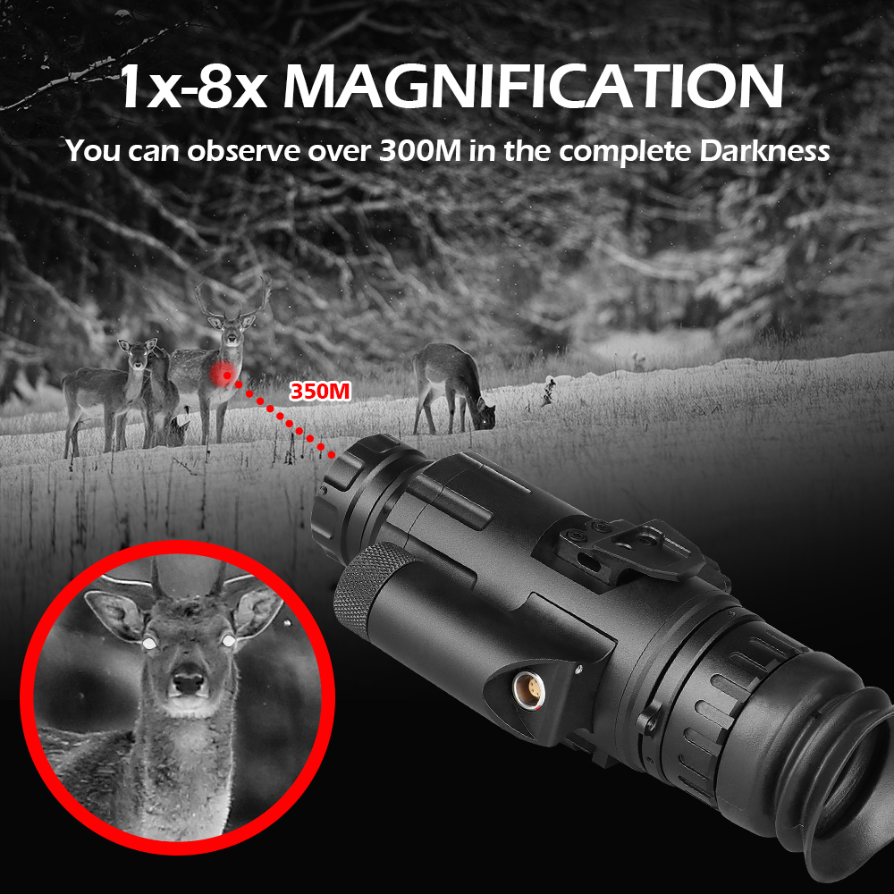 Hunting airsoft accessories HD - đánh giá và giá Night Vision Monocular 8X
