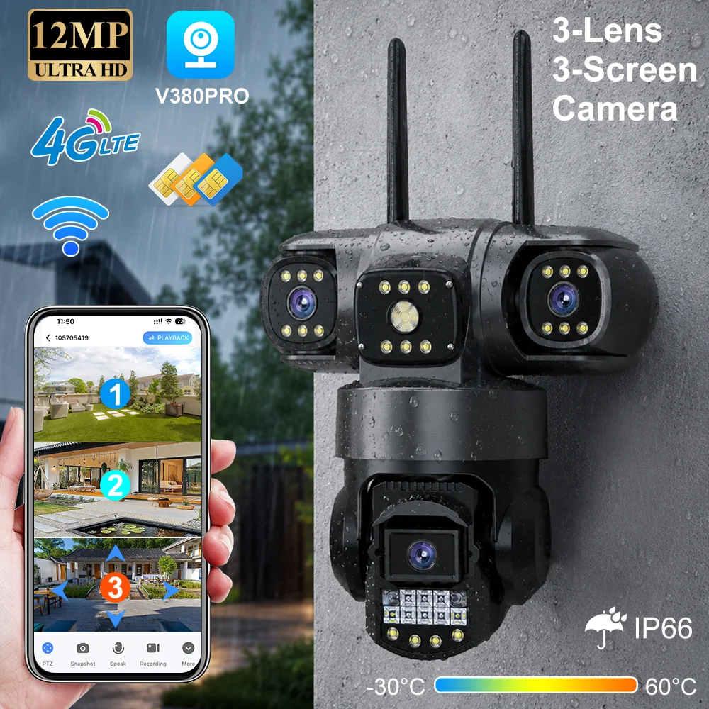 V380 Pro 4G Outdoor Waterproof - đánh giá và giá Night Vision Camera Wifi 4G