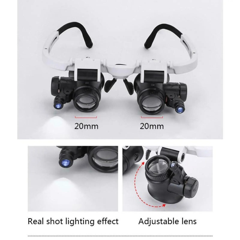 Multi Lens Headband Magnifier  - đánh giá và giá Night Vision Goggles Head Mounted