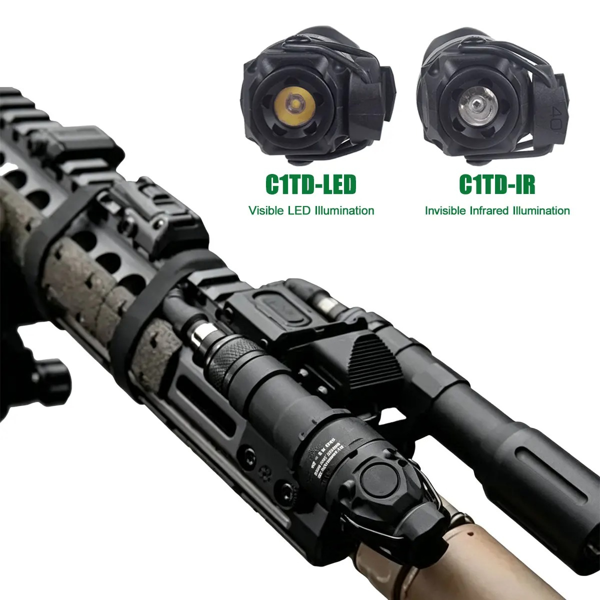 Tactical Adjustable KIJI K1 K1 - đánh giá và giá Ir Illuminator 850Nm Flashlight