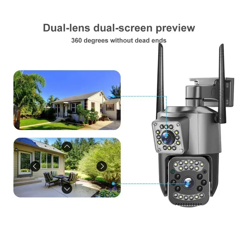 8MP WIFI IP Camera 4K PTZ Dual - đánh giá và giá Night Vision Camera Wifi 4G