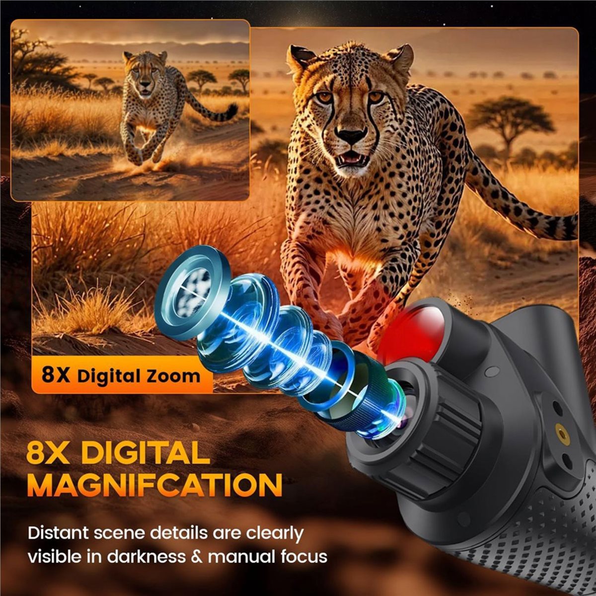Happy New-  4K Night Vision Mo - đánh giá và giá Night Vision Monocular 8X