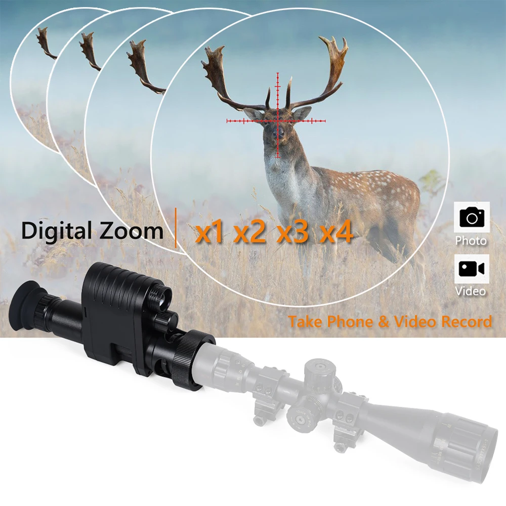 Mới 4x Zoom Hồng Ngoại Quan Sá - đánh giá và giá Night Vision Scope 4X Digital
