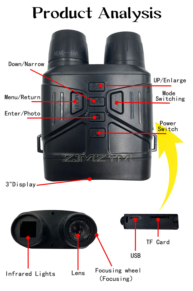 5X Digital Zoom Binoculars,4K  - đánh giá và giá Digital Night Vision Binoculars 4K