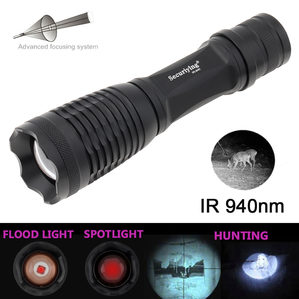Đèn pin hồng ngoại có thể điều - đánh giá và giá Ir Illuminator 850Nm Flashlight