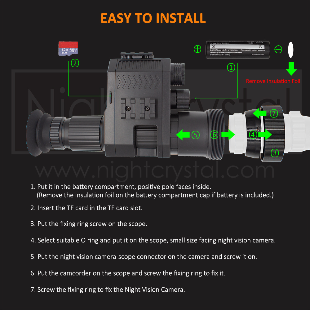 Digital Night Vision Scope Att - đánh giá và giá Night Vision Rifle Scope Ir 850Nm