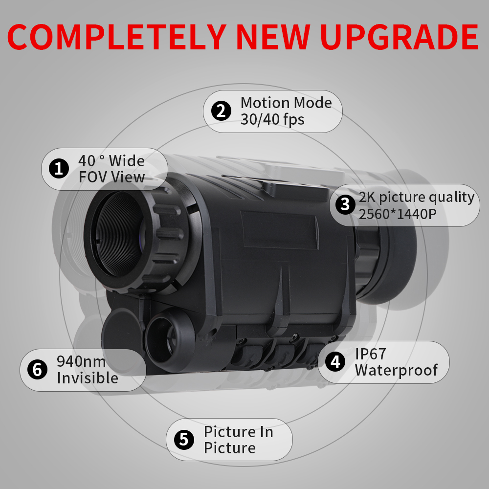 NVG30 Helmet Night Vision Mono - đánh giá và giá Night Vision Scope 4X Digital