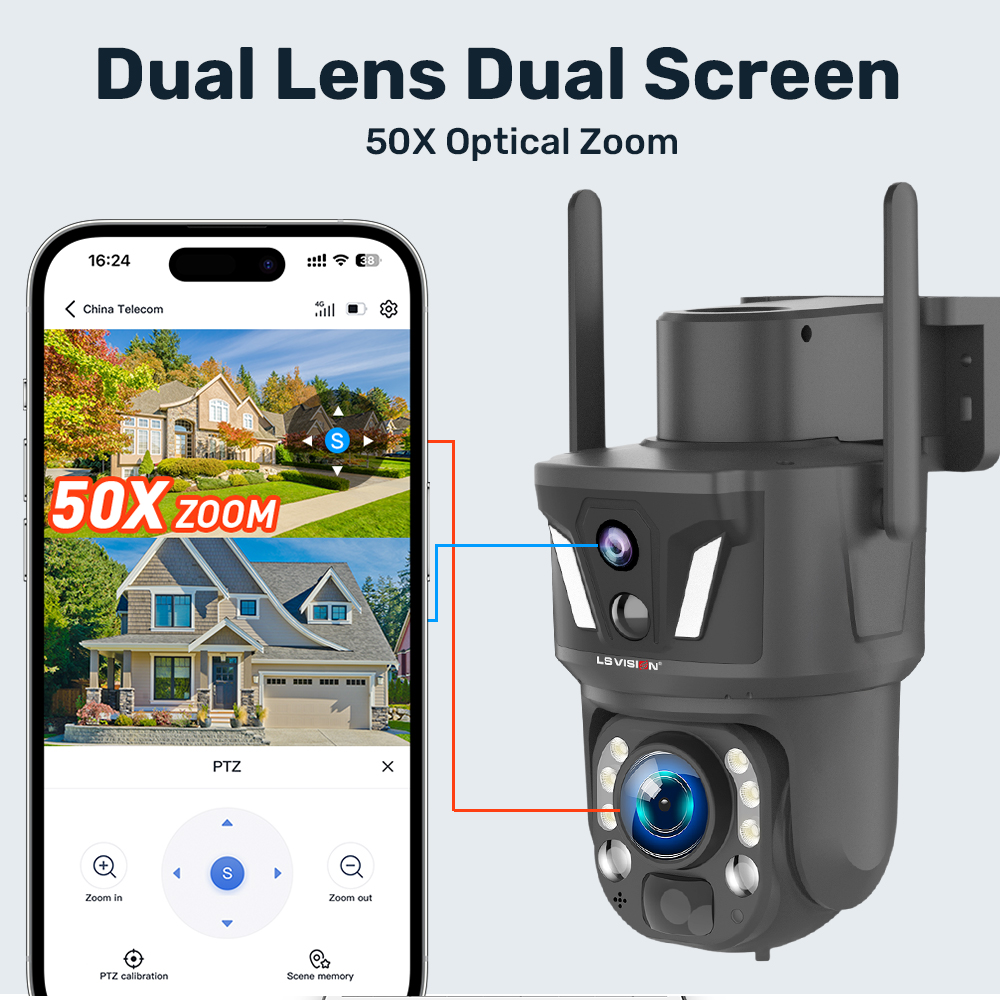 LS VISION 50X 6MP Wireless Sol - đánh giá và giá Night Vision Camera Wifi 4G