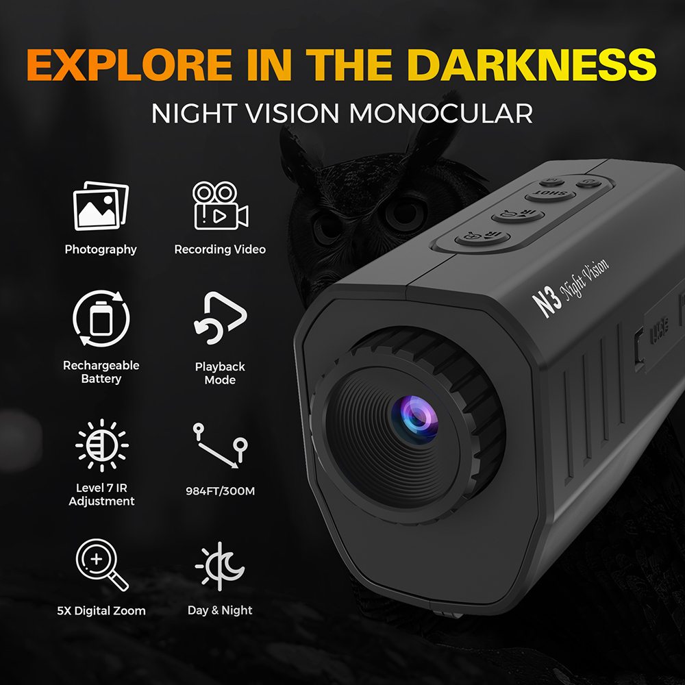 Night Vision Monocular 1080P 3 - đánh giá và giá Night Vision Monocular 1080P