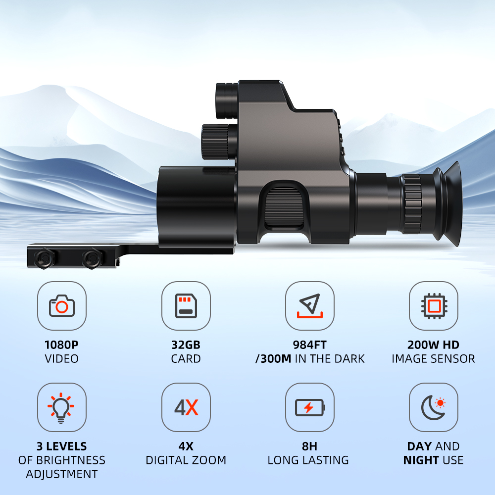 Nohawk Clip-on Digital Night V - đánh giá và giá Night Vision Scope 4X Digital