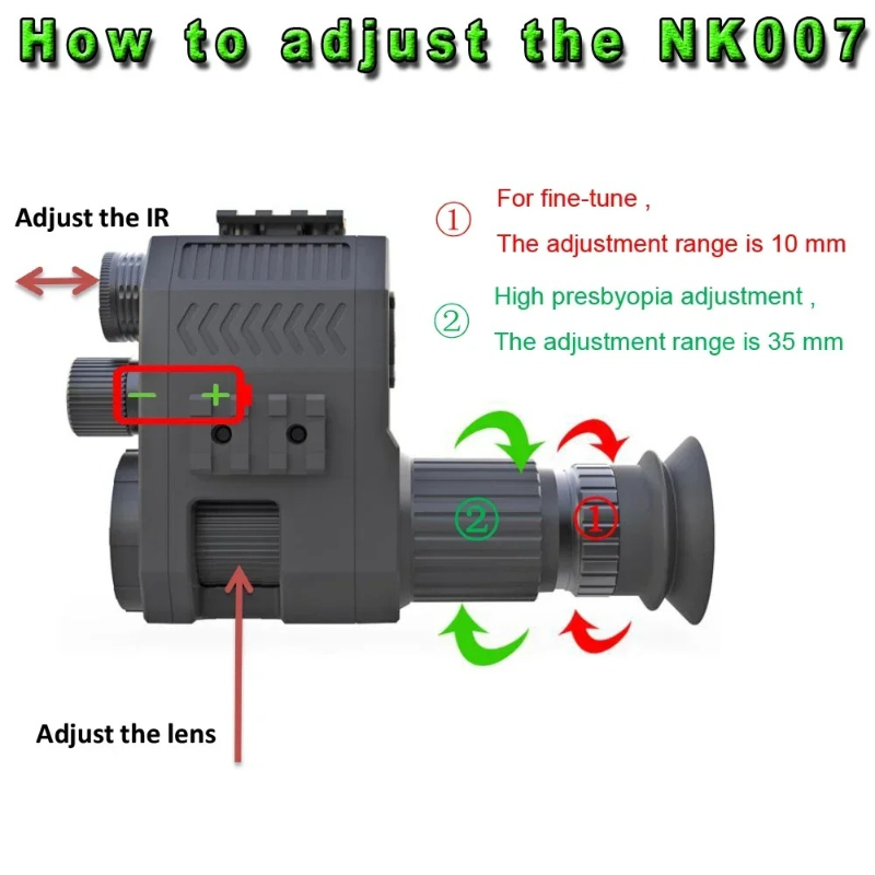 200-400M Monocular 1080P Digit - đánh giá và giá Night Vision Scope 4X Digital