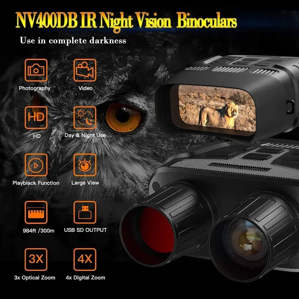 4X HD Digital Night Vision Bin - đánh giá và giá Night Vision Scope 4X Digital