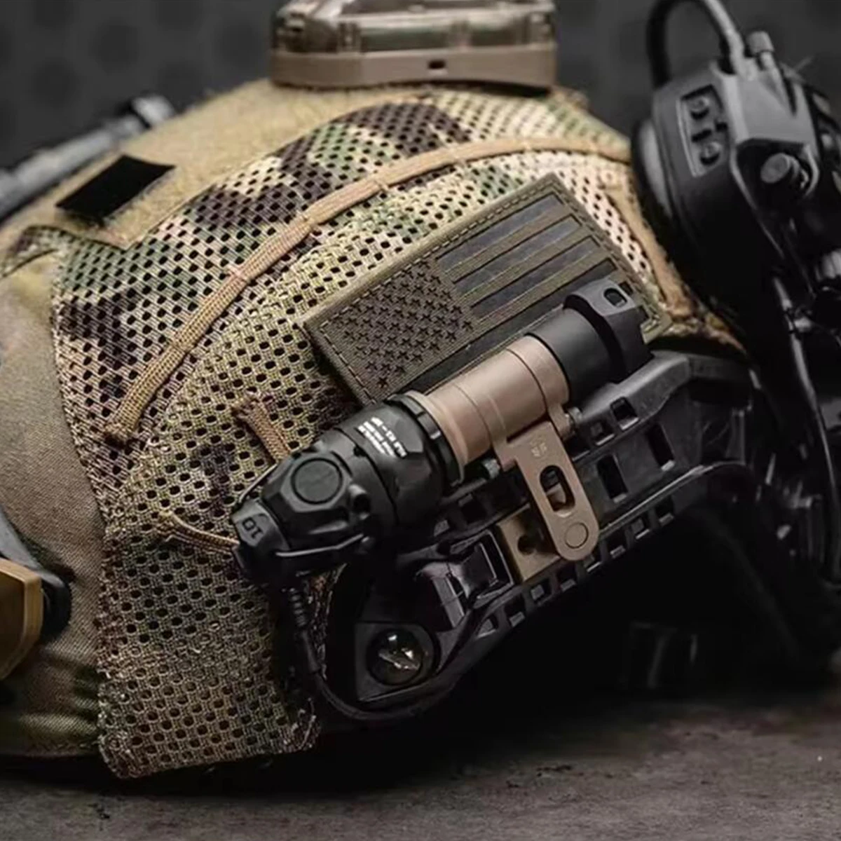 MICH2000 ARC Helmet KIJI K10 I - đánh giá và giá Ir Illuminator 850Nm Flashlight