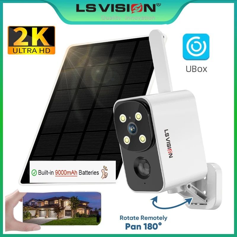 LS VISION Outdoor Solar Camera - đánh giá và giá Night Vision Camera Wifi 4G