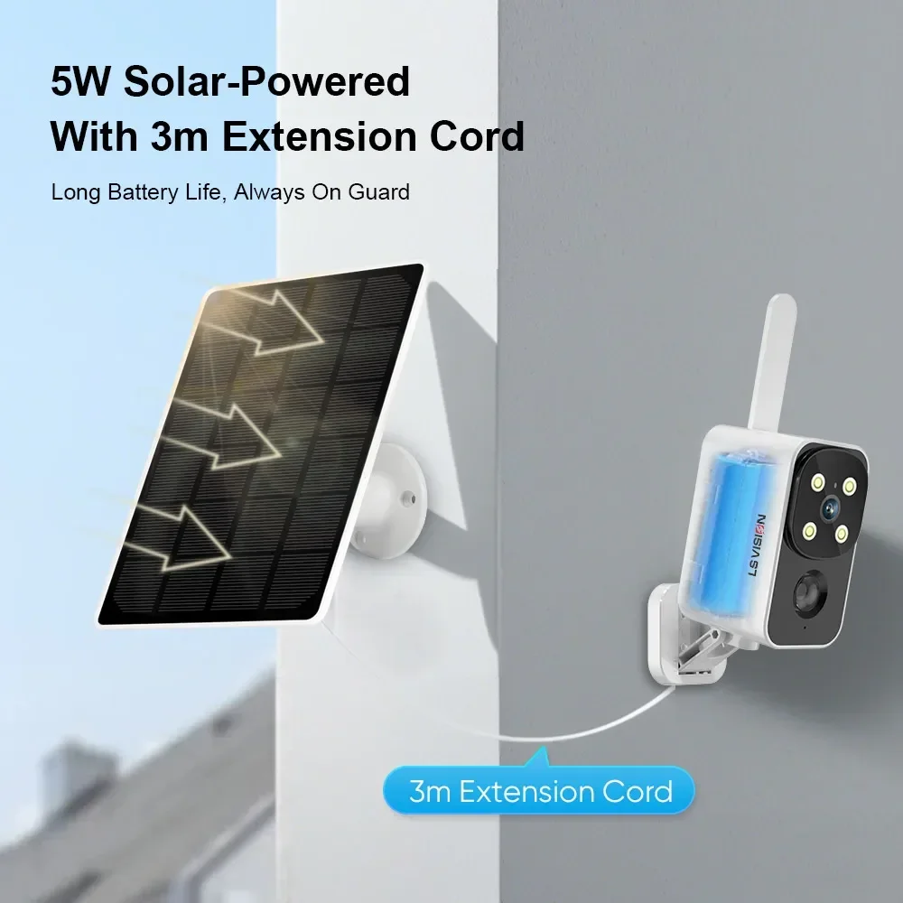 LS VISION Outdoor Solar Camera - đánh giá và giá Night Vision Camera Wifi 4G