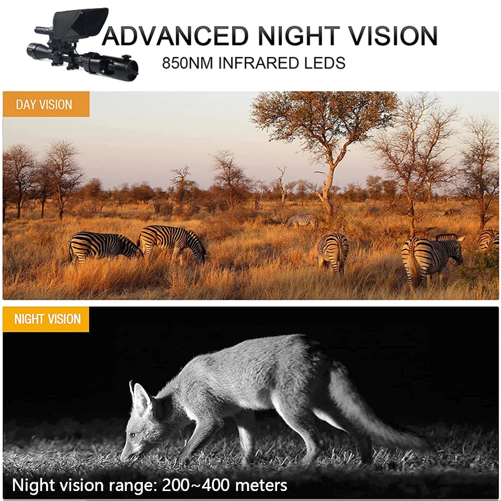 Săn Bắn Riflescope Tầm Nhìn Ba - đánh giá và giá Night Vision Rifle Scope Ir 850Nm