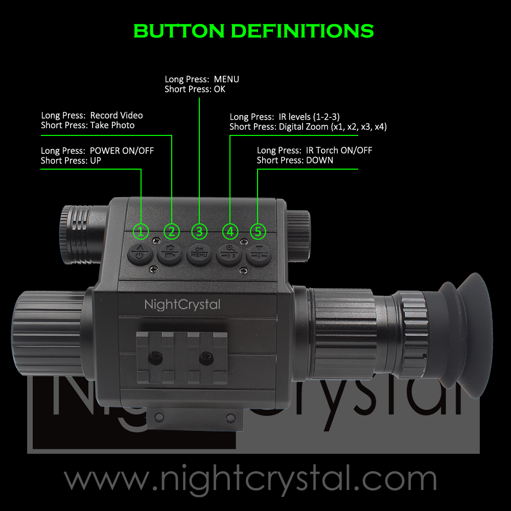 Megaorei M5 Night Vision Rifle - đánh giá và giá Night Vision Rifle Scope Ir 850Nm