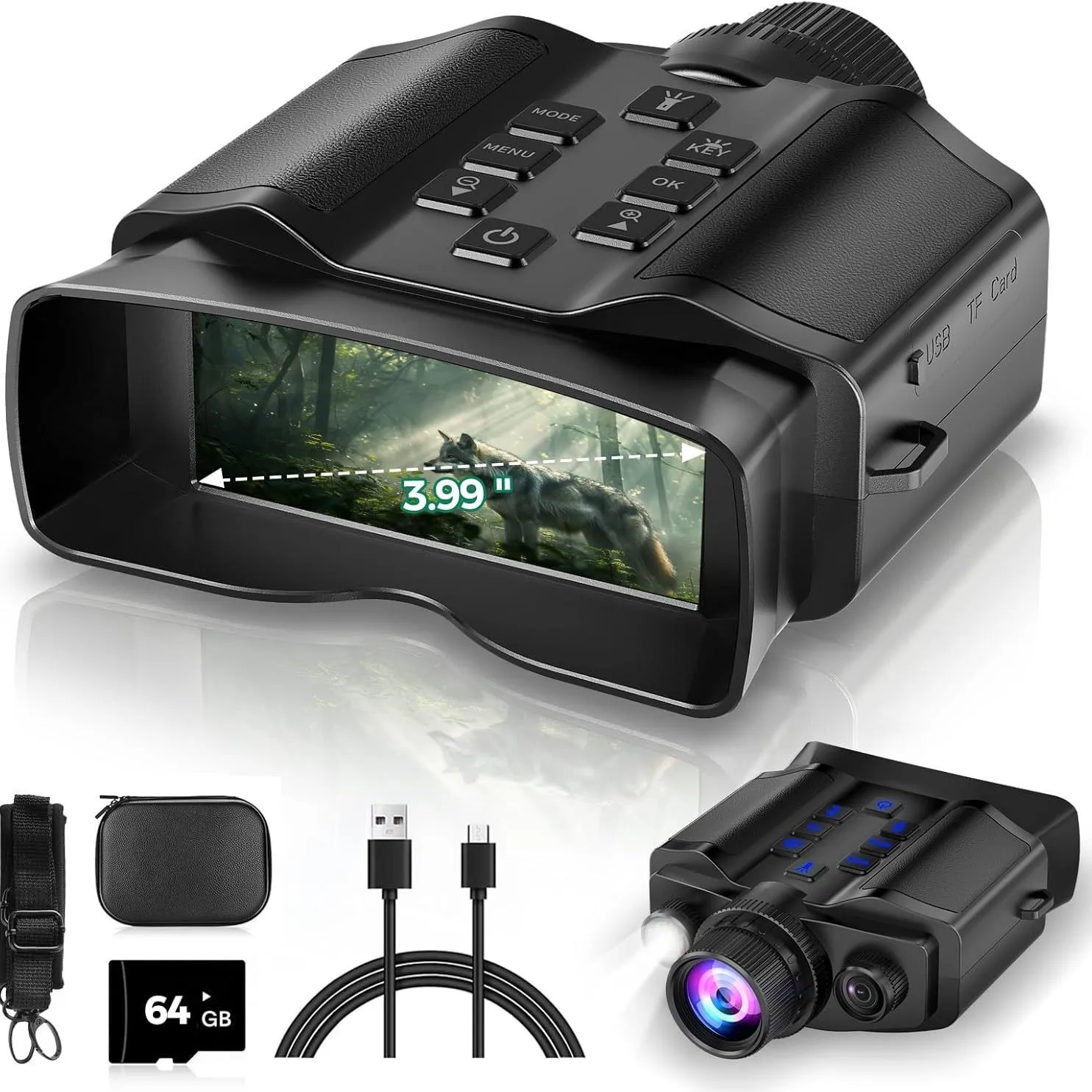 4K high definition digital tel - đánh giá và giá Digital Night Vision Binoculars 4K