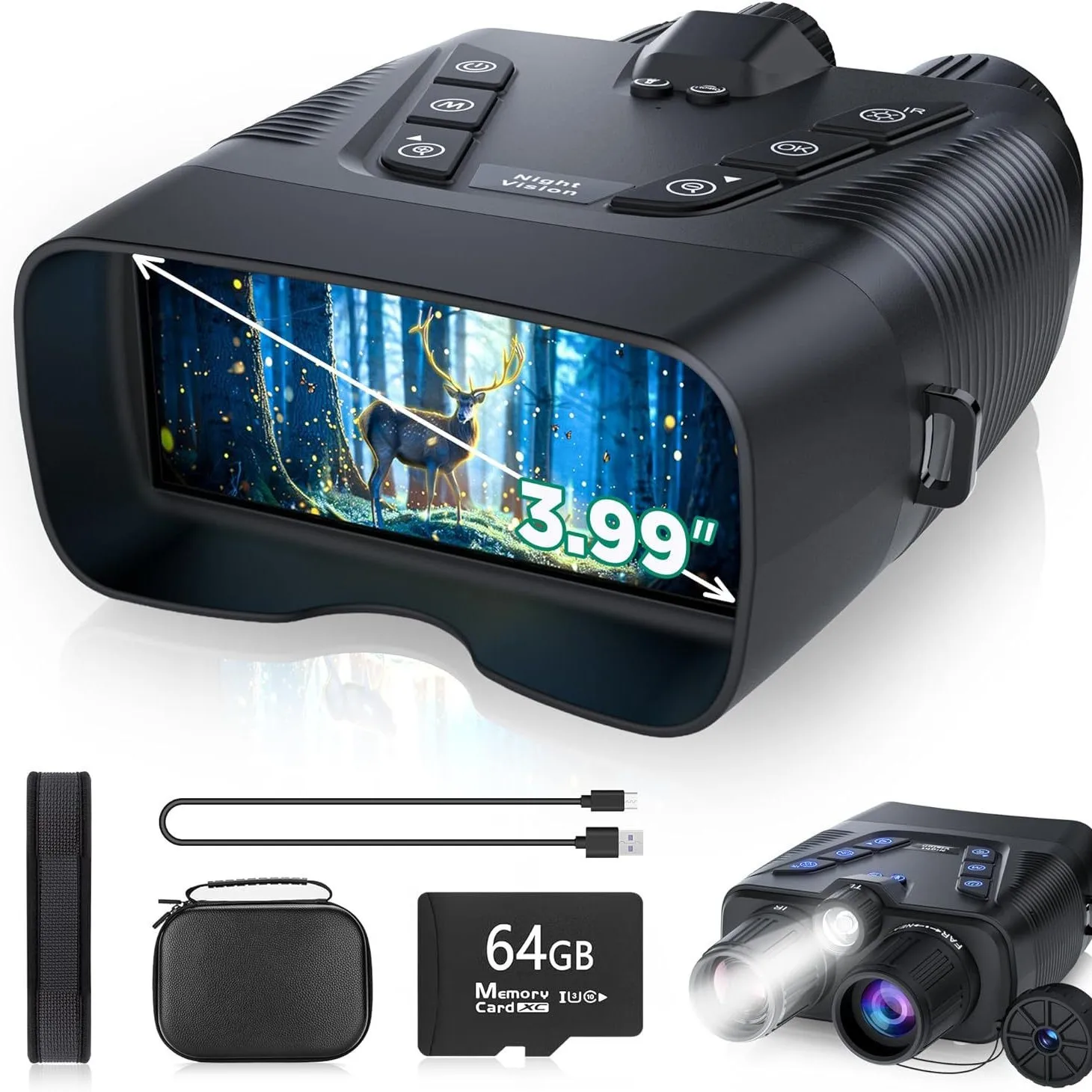 4K high definition digital tel - đánh giá và giá Digital Night Vision Binoculars 4K